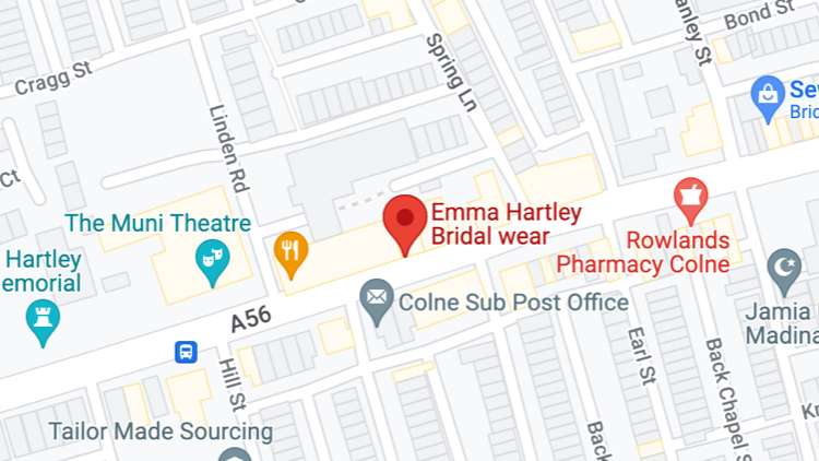 Emma Hartley Bridalwear location. Mobile image